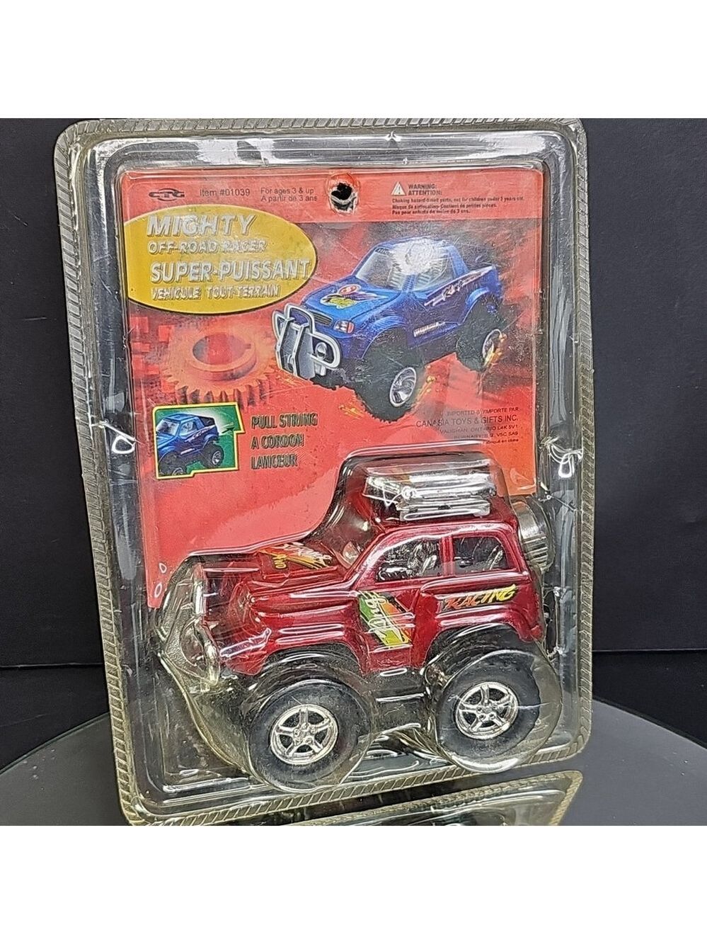 Rare Sealed Mighty Off-Road Racer Toy Car Sealed Pull String Works!